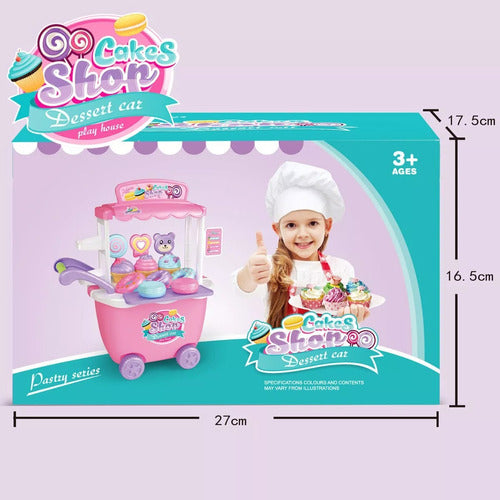 Crazy Toys Juego Infantil Carrito Dulces Cakes Shop Color Rosa Juguete 2