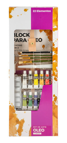 Da Vinci Oil Art Set with Easel - 22 Pieces 0