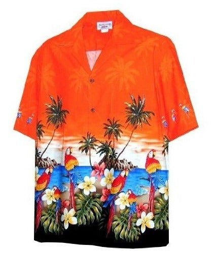 Leyenda Del Pacifico Mens Loros Beach Border Hawaiian Shirt 0