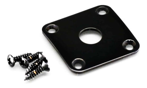 Jack Plate Tipo Les Paul Gotoh  Jcb-4s (black) - Bulk 0