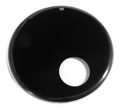 Remo Encore Ebony Sound-hole 24-Inch Patch EN-1024-ES 0