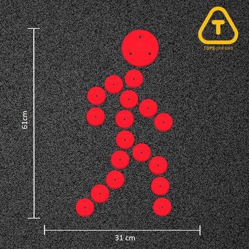 TOPE URBANO S.A Mini Pedestrian Figure Kit 60 7