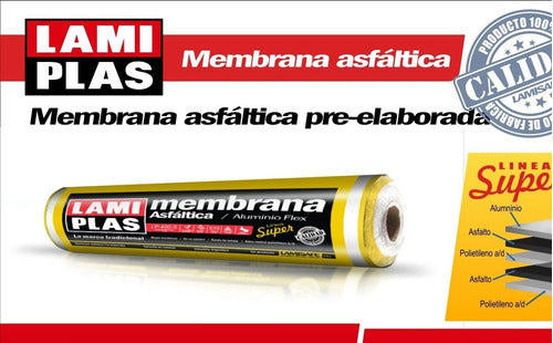 Lamiplas Membrana Asfáltica Aluminio 3mm Envío Gratis 2