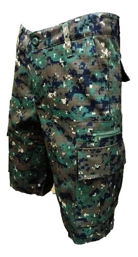 Combat Cargo Shorts with Camo Print Marpat 0