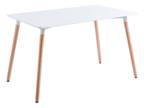 Plicosa Rectangular Nordic Table 120 X 70 X 75 Cm 2