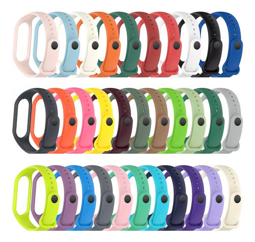 Miaband Pack of 4 Silicone Bands for Xiaomi Band 3, 4, 5, 6 1