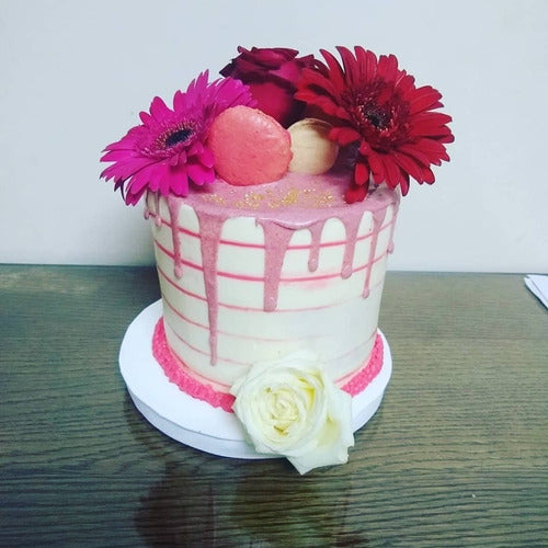 Torta Buttercream - Flores Naturales 1