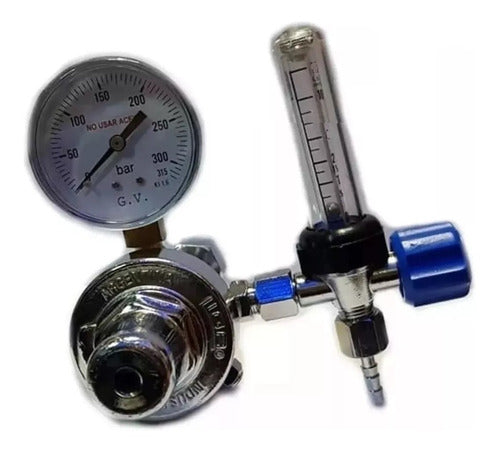 Oxygen Regulator with Manometer and Flowmeter up to 15 Lts/h 0