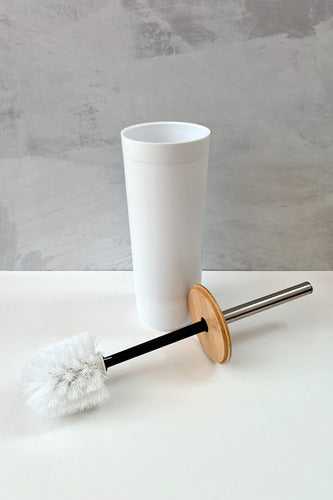Plastic Bathroom Brush with Bamboo 3