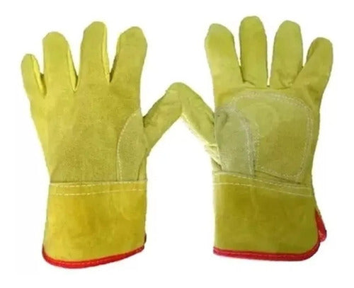 Reinforced Welder Leather Split Gloves for Work 0