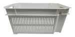 Stackable and Nestable Ventilated Smooth Bottom Plastic Crate 1