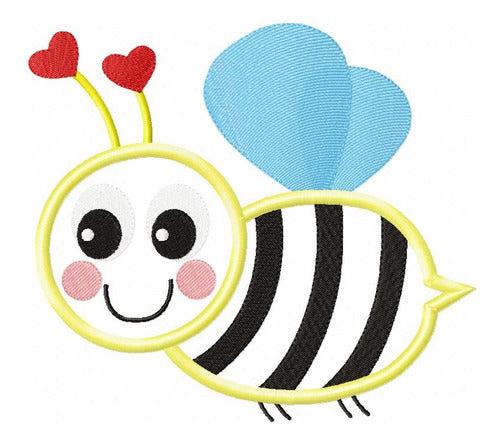 Matriz Para Bordados Maquina Animalitos Abeja Corazón 3308 0