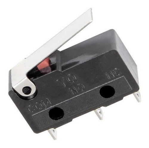 Pack of 10 Micro Switch Endstops 5A 250V CNC Lever Short 2