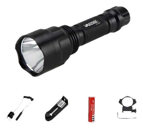 Generic C8 LED Hunting Flashlight 18650 Torch Light + Mounting + Remote Pressure Switch 0