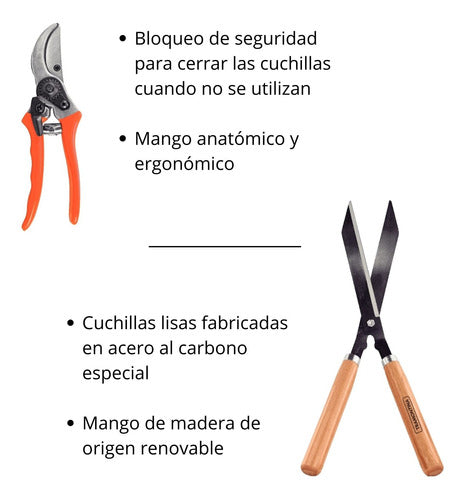 Tramontina Gardening Hedge and Branch Pruning Scissors Kit 1