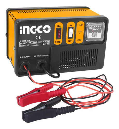 Cargador De Batería Ingco Para Auto Moto Portable 6/12volts 0