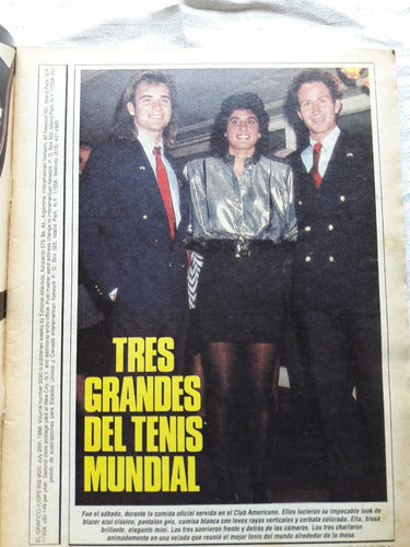 Revista El Grafico N° 3590 Año 1988 Copa Davis Agassi Roldan 1