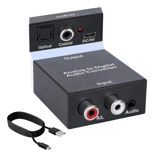 Togconn Analog to Digital Audio Converter RCA to Optical 0