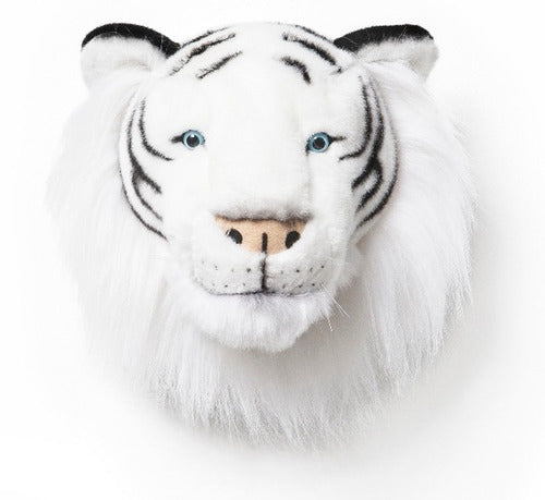 Cabeça De Pelúcia Tigre Branco Wild & Soft Bb-004 0