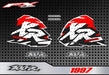 Honda XR 100 Original Decals 1993 to 1998 FX Calcos 4