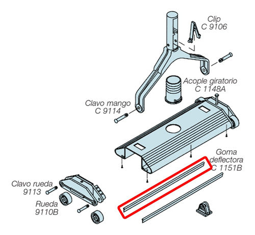 Deflector Limpiafondos De Aluminio Para Piscinas Marca Mavi 4