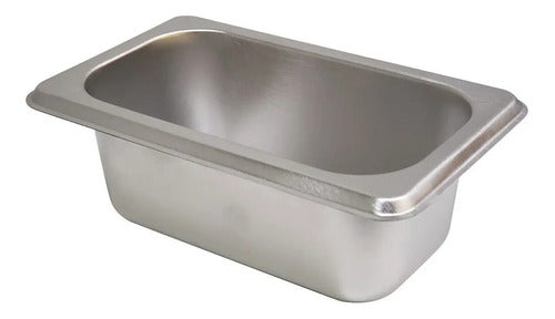 Cuba Gn Inox Gastronômica 1/9 X 65 Rechaud Buffet Sem Alça 0