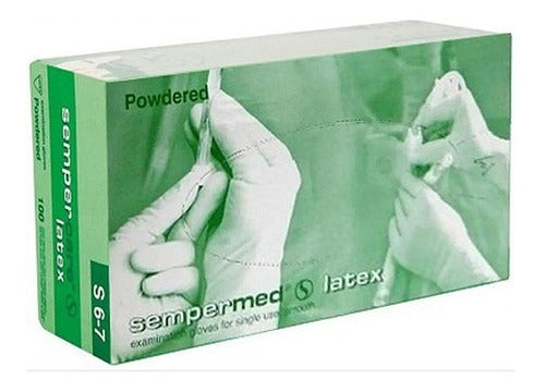 5 Boxes Disposable Latex Gloves x 100 Units 1