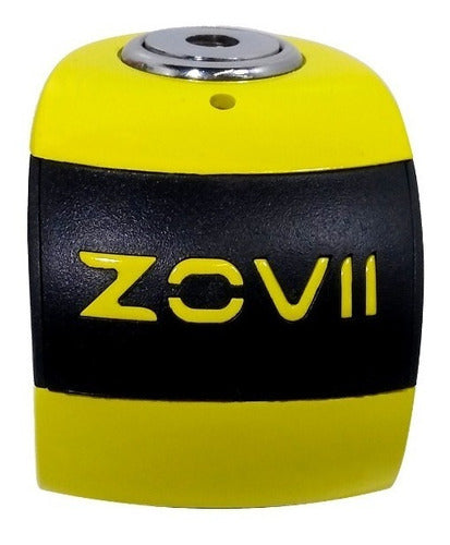 Traba Disco Zovii Con Alarma Amarillo Perno 6mm Hanex Um 2