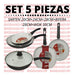 Ceramic Cookware Set 6pcs: Wok, 3 Frying Pans, Skillet, Non-Stick 1