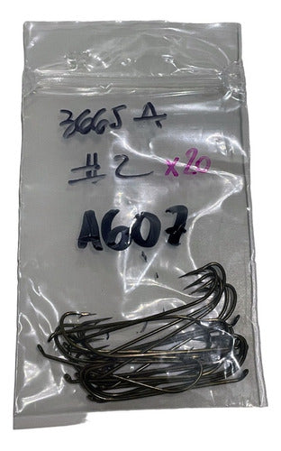 Mustad Anzuelos 3665A #2 X 20u Atado Moscas Pesca 0