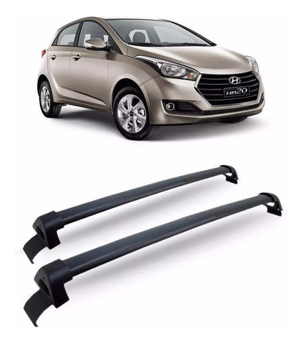 Hyundai HB20 Hatch Roof Bars - Black 0