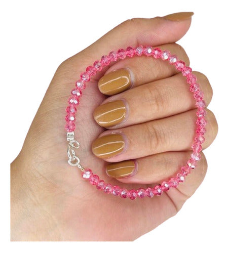 Mashoka Joyas BS AS Shiny Pink Crystal Bracelet - PS 270-215 0