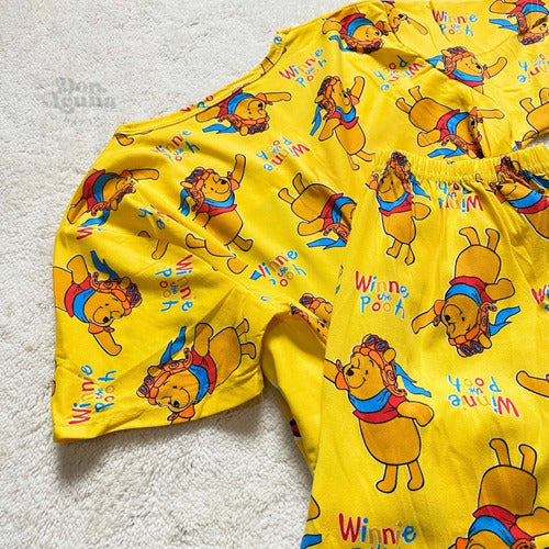 Bazar Don Acuña Pijama Remera + Short 3/4 Winnie Pooh 1