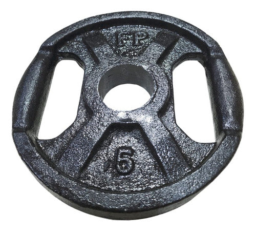 FM-PESAS Olympic Weight Disc 5kg - Solid Cast Iron 0