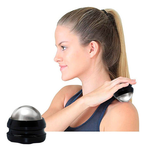 Rollball Ice Roller Body Massage Tool - Steel Cold & Hot Therapy 0