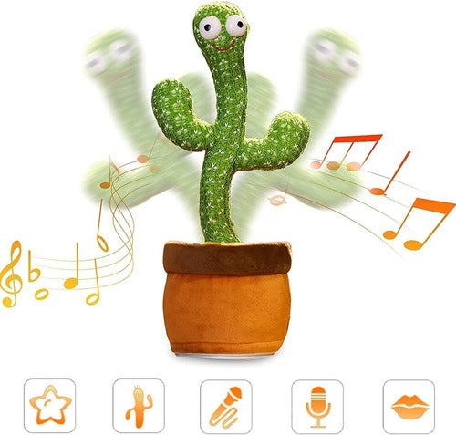 Generic Cactus Dancer TikTok - Dances, Sings, Repeats Voice, Lights 1