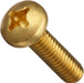 Tornillo De Bronce Cabeza Redonda 1/4x1/2 X10 U 1