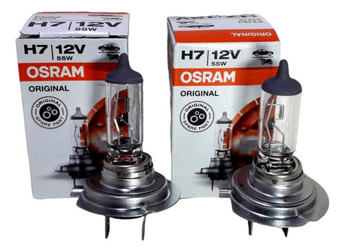 Osram Kit 2 H7 Lamps for Peugeot 206 207 208 307 308 408 1