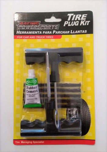 Tire Repair Kit Plug Tarugos Slime for Motorcycles and Cars 1