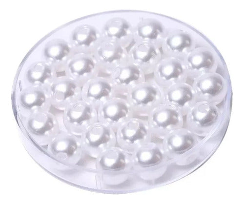 White Plastic Sewing Beads 1,000pcs. Seed Beads 0