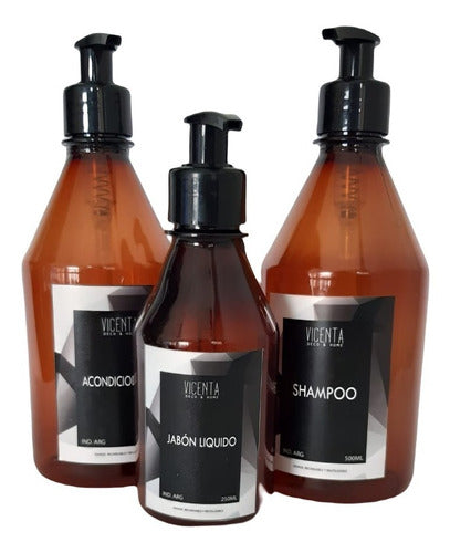Set of Shower Dispenser Pack 3x2 Shampoo and Conditioner 3