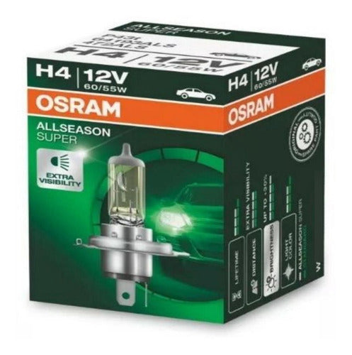 Lampara H4 12v Pt43 60/55w S  Allseason  Osram Luz Alta-baja 0