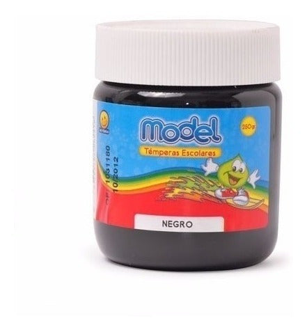 Model Tempera Pote 250 Grs Colores X Unidad Caballito 5