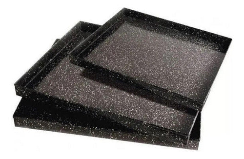 Professional Lightweight Vitrified Enamel Gastronomic Pack of Sheet Pans 4