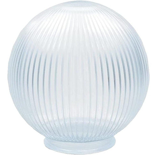 KastLite Clear Prismatic Acrylic Lamp Post Globe (15cm) 0