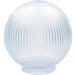 KastLite Clear Prismatic Acrylic Lamp Post Globe (15cm) 0