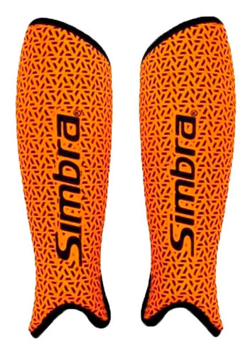 Simbra Hockey Shin Guards Unisex Plot Orange-Black Cli 0