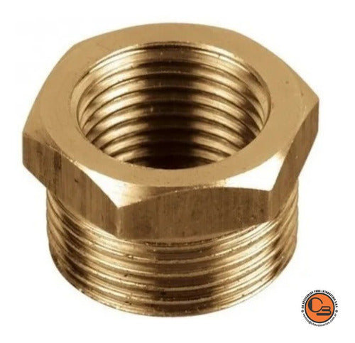 Buje Reducción De Bronce 2.1/2 X 1 Pulgadas Macho Hembra 1