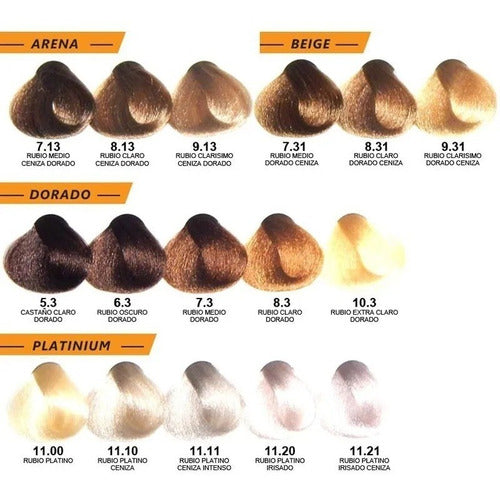 Alfaparf Evolution X Hair Color Kit 3 + Oxidant 3 Coloring 7