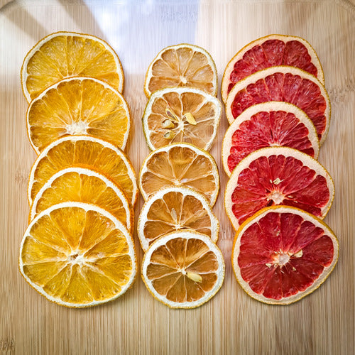 45 Dehydrated Citrus Slices - Lemon, Orange, and Grapefruit 1